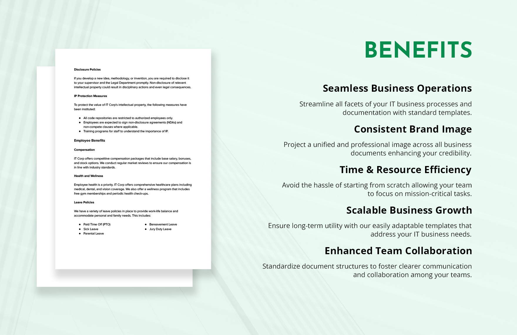 IT Employee Rights and Responsibilities Guide Template