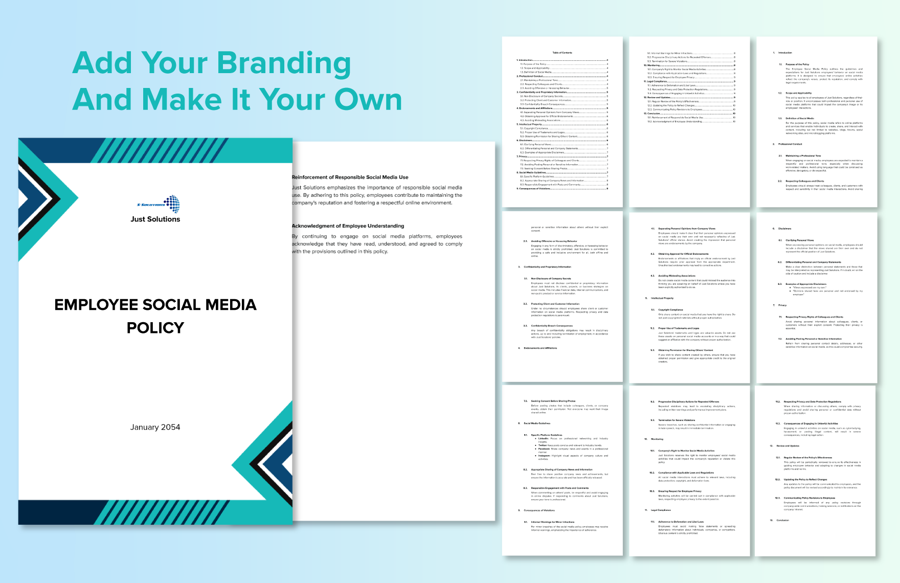 Employee Social Media Policy Template