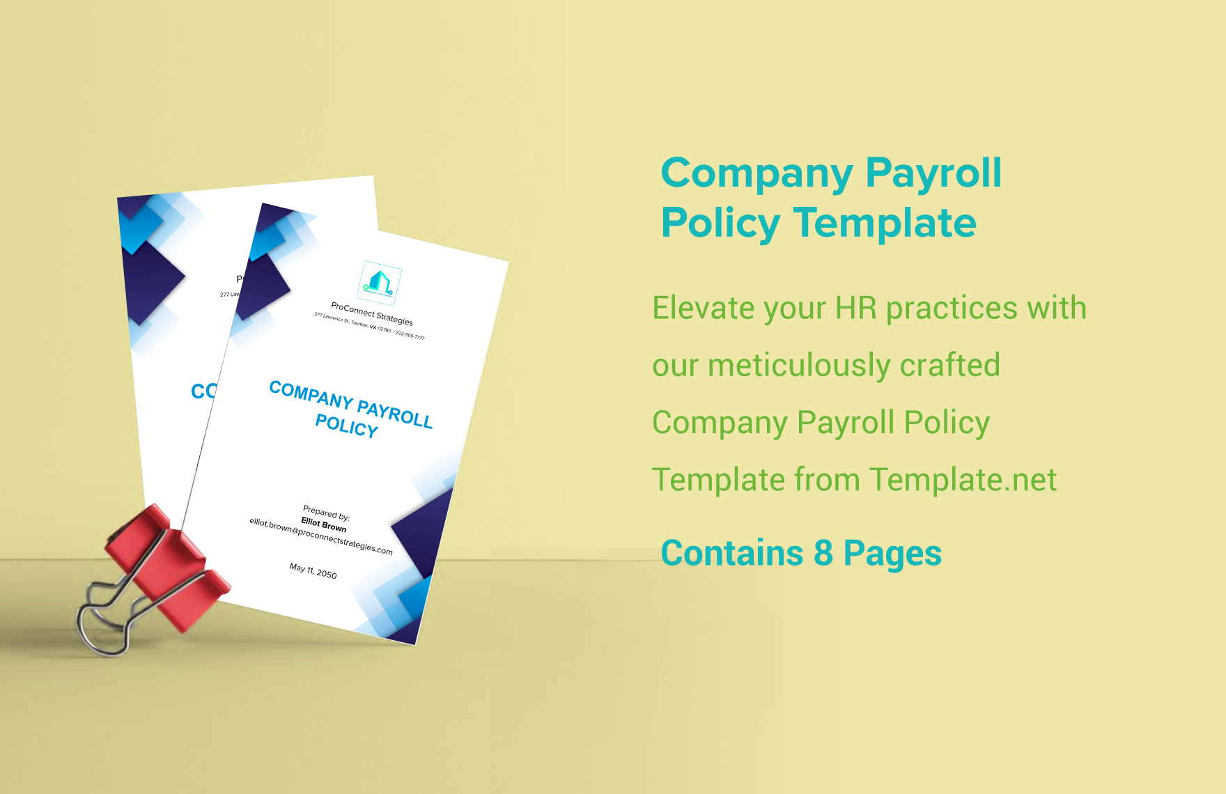 Company Payroll Policy Template