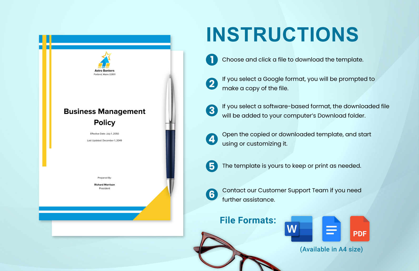 Business Management Policy Template
