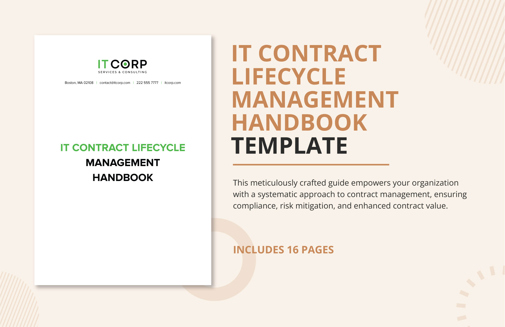 IT Contract Lifecycle Management Handbook Template