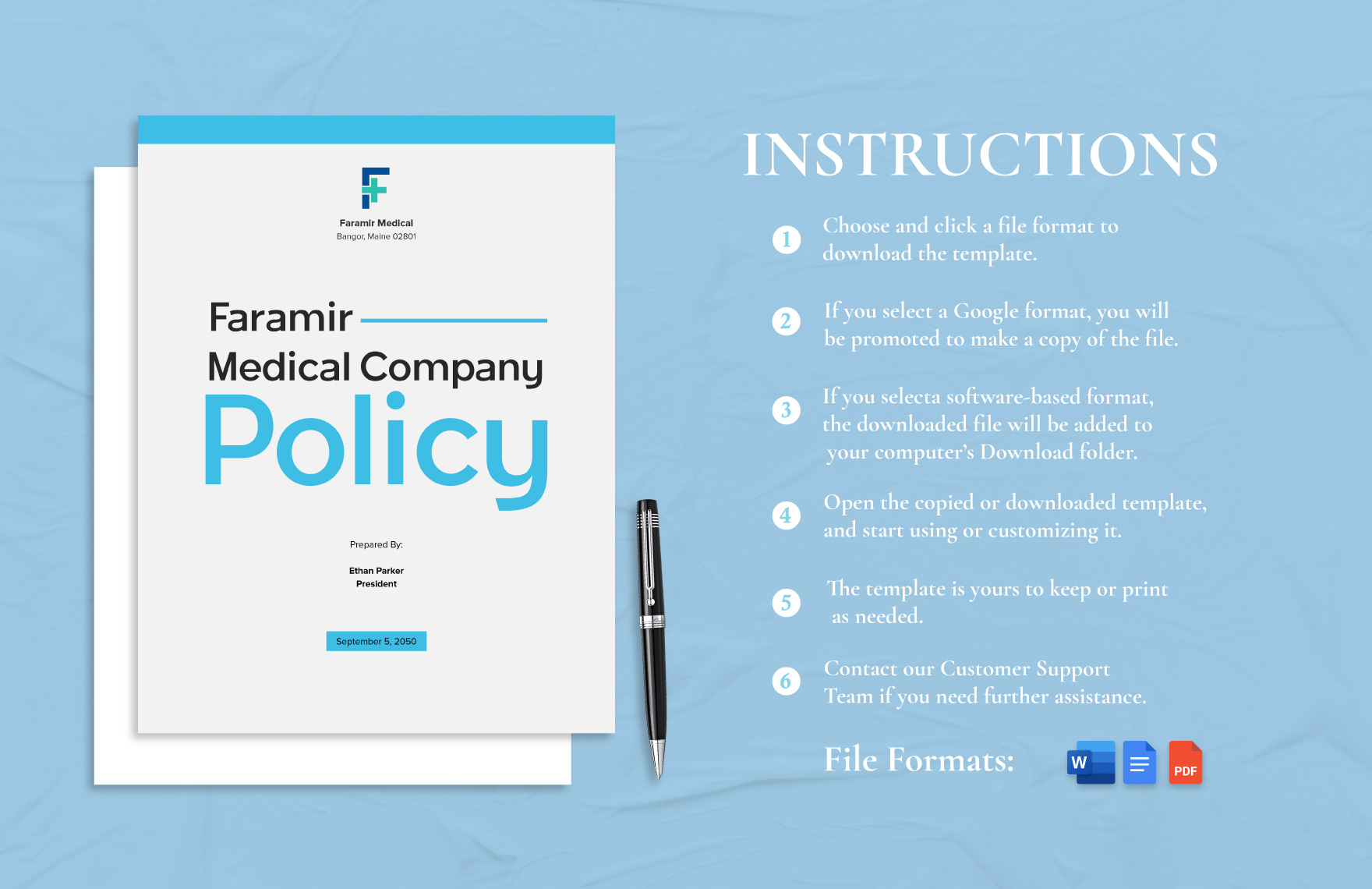Simple Company Policy Template