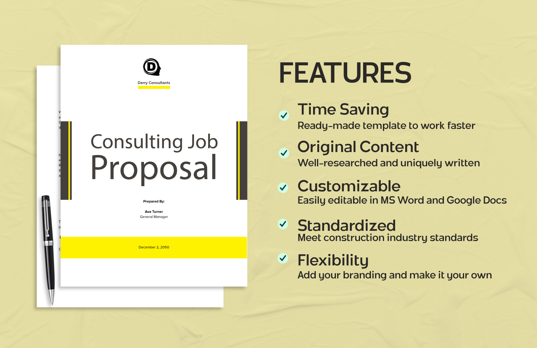 Consulting Job Proposal Template