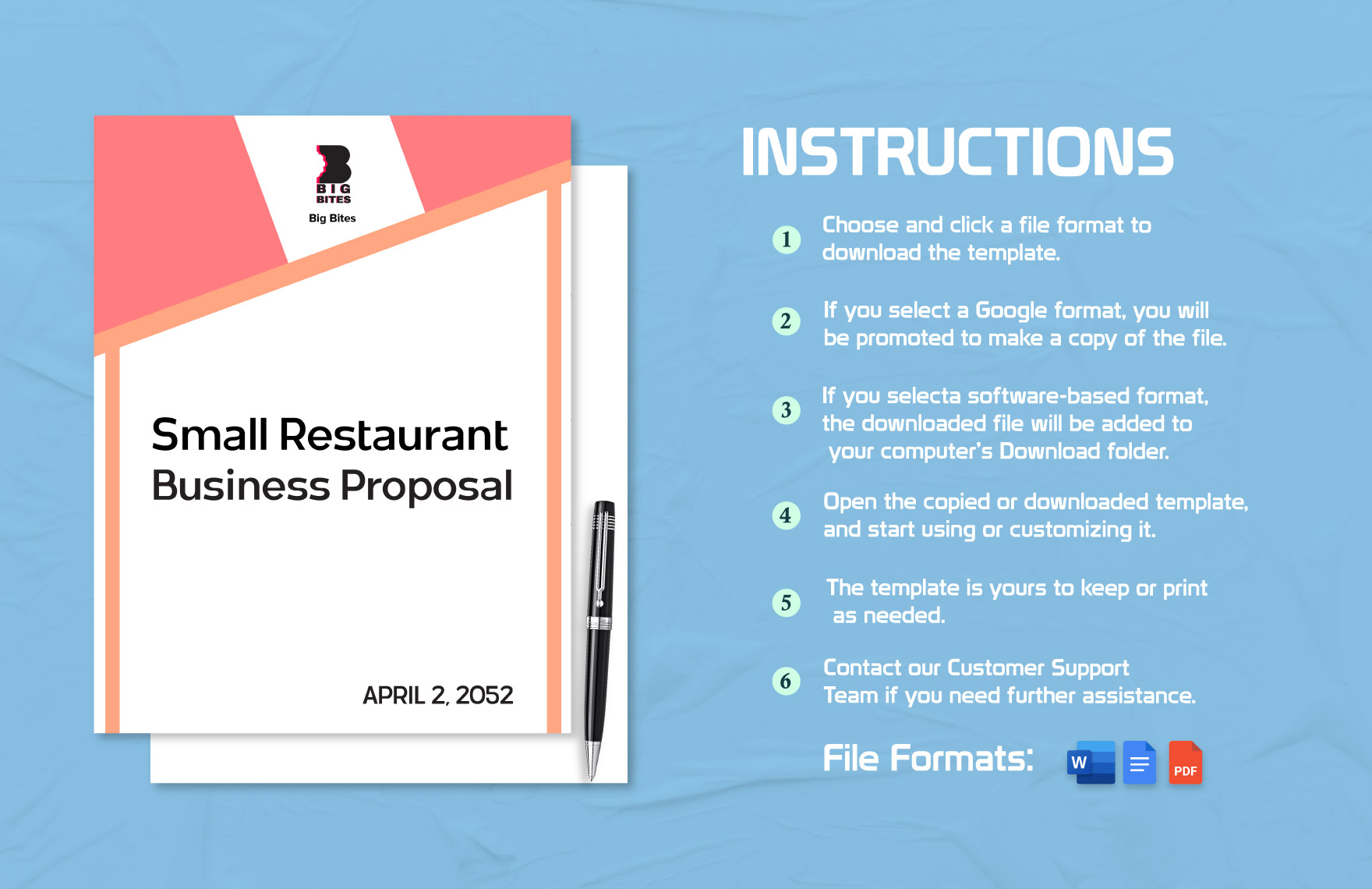 Sample Small Restaurant Business Proposal Template In Word PDF Google