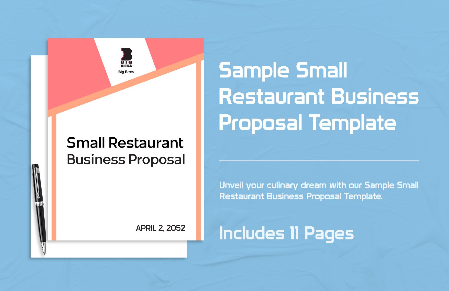 Sample Small Restaurant Business Proposal Template
