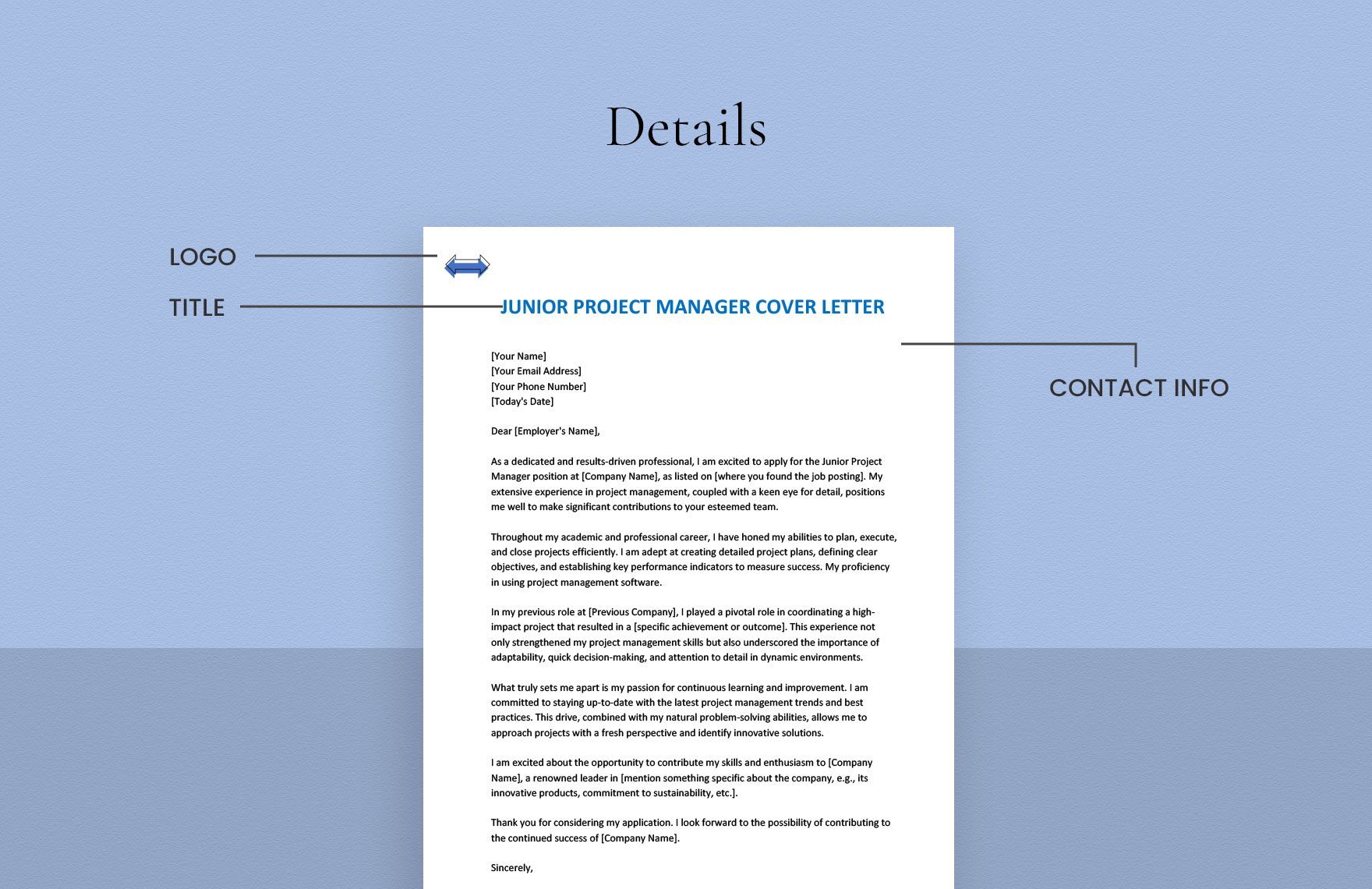 Junior Project Manager Cover Letter