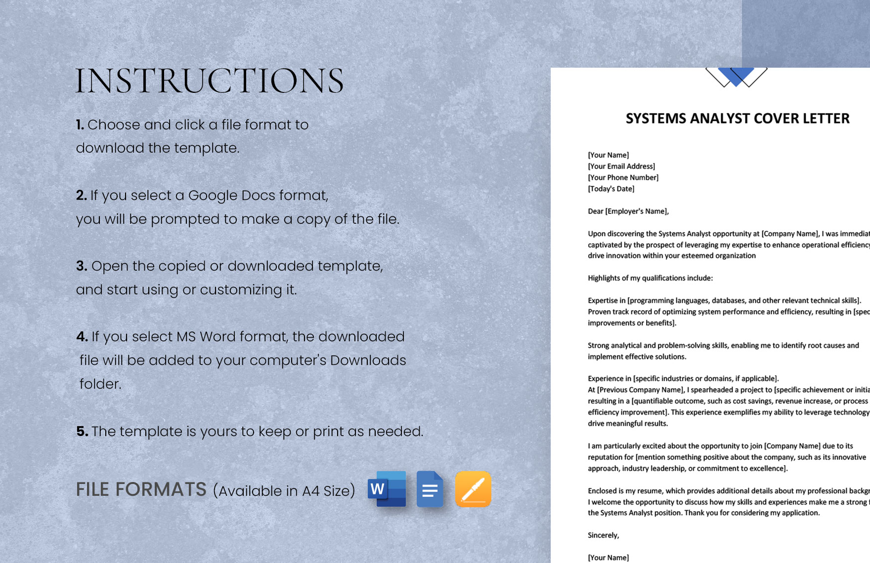 Systems Analyst Cover Letter