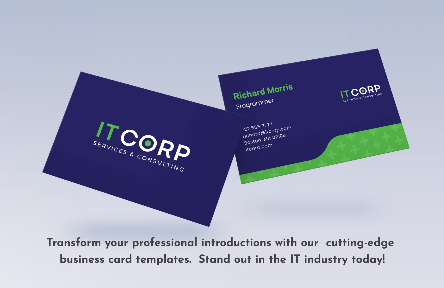 Healthcare IT Consulting Business Card Template