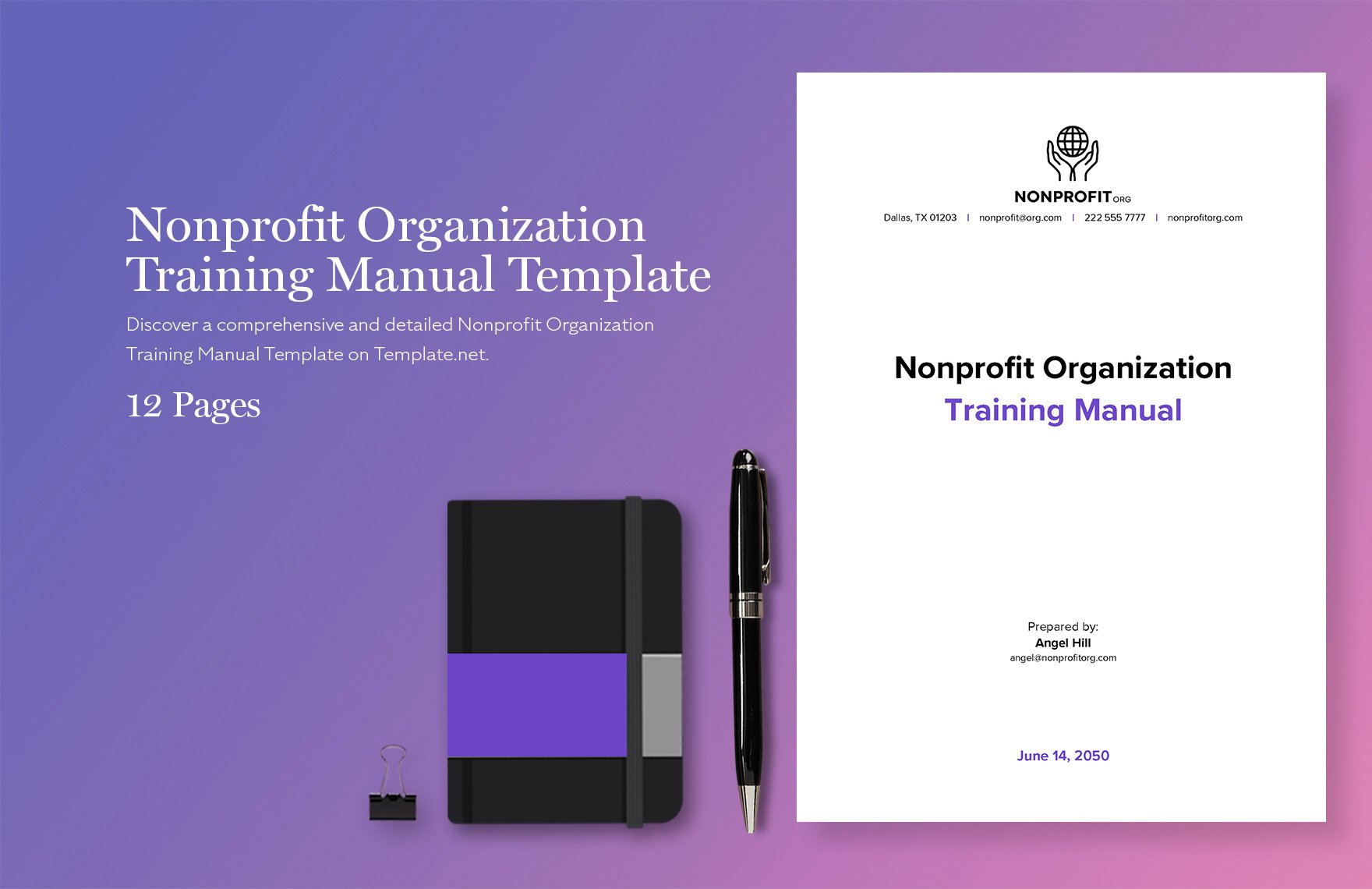 Nonprofit Organization Training Manual Template