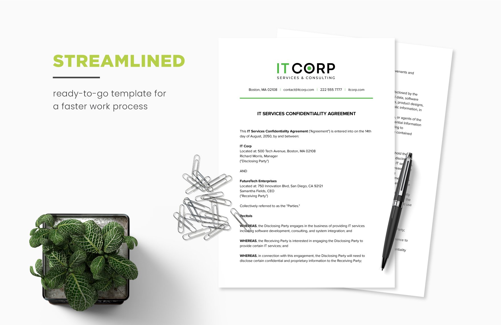 15 IT Services and Consulting Agreement Template Bundle
