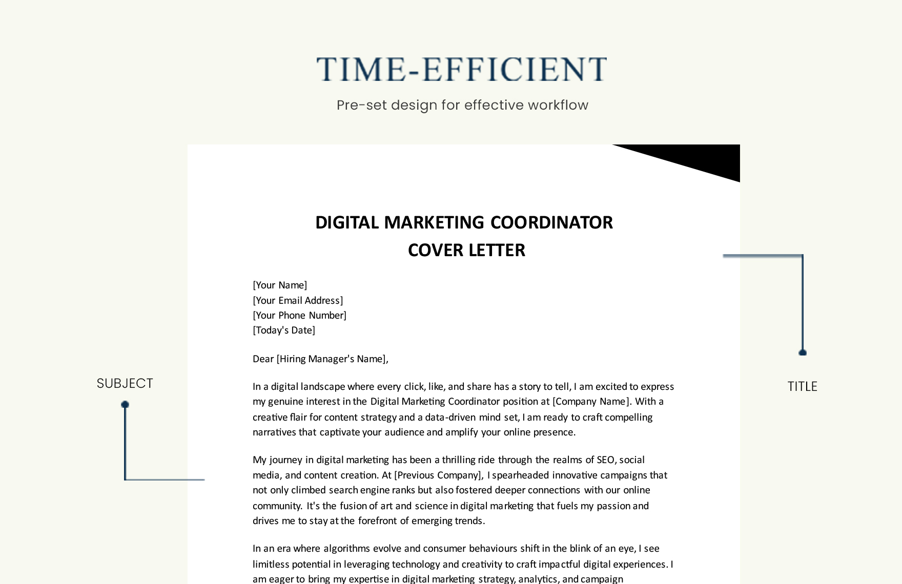 Digital Marketing Coordinator Cover Letter