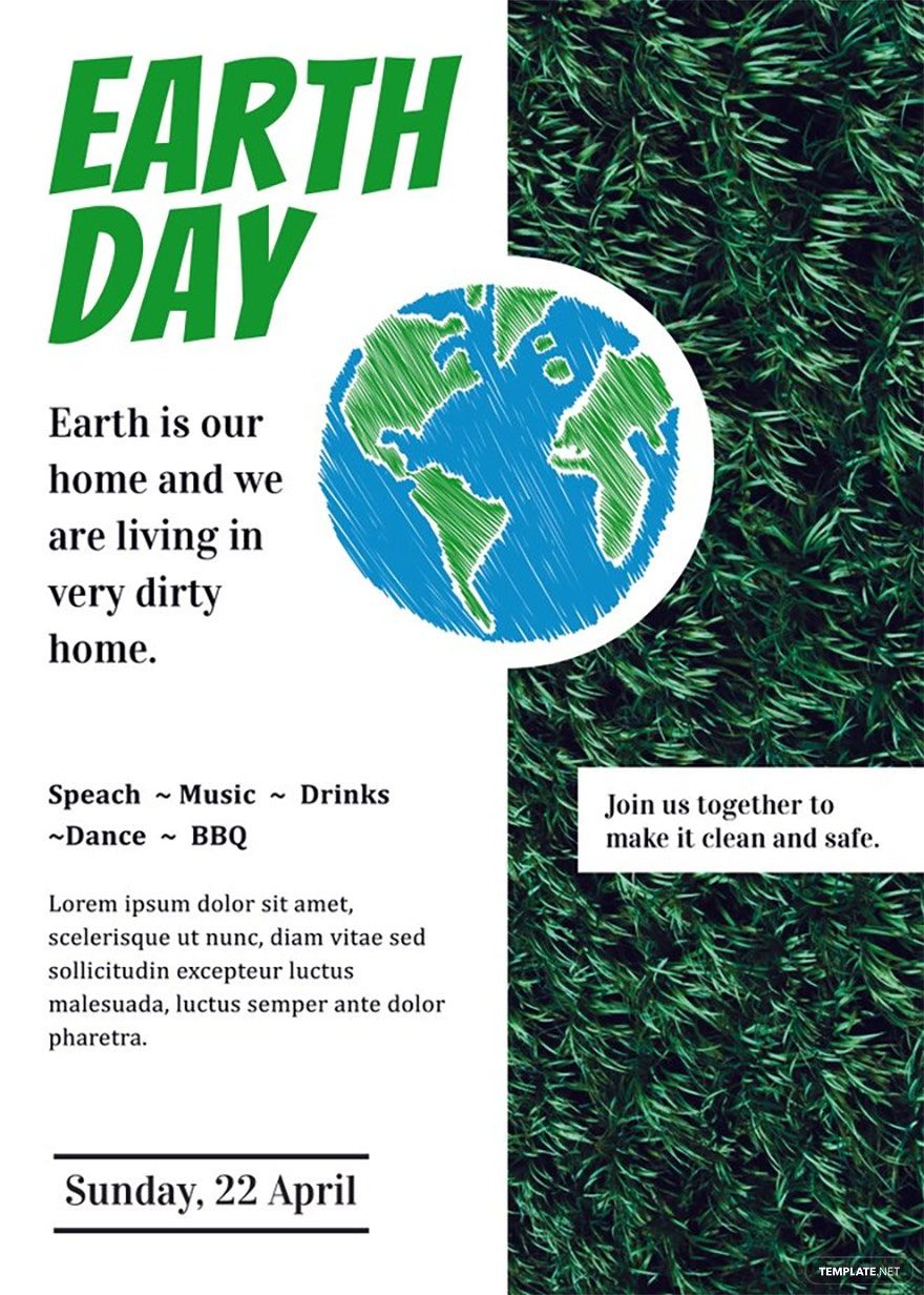 Earth Day Invitation Template