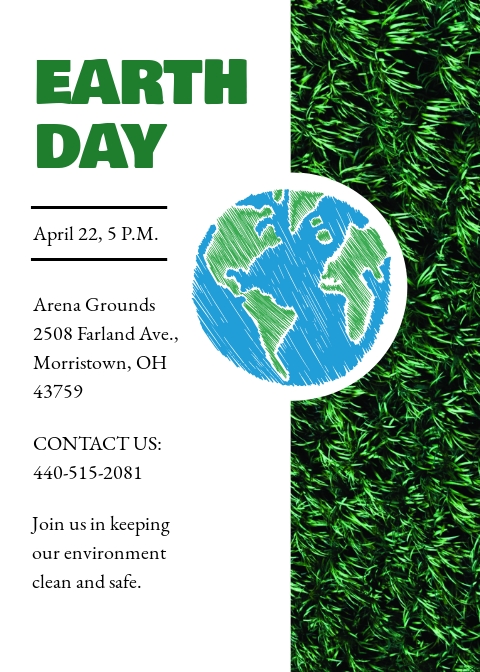 Earth Day Invitation Template - PSD | Template.net