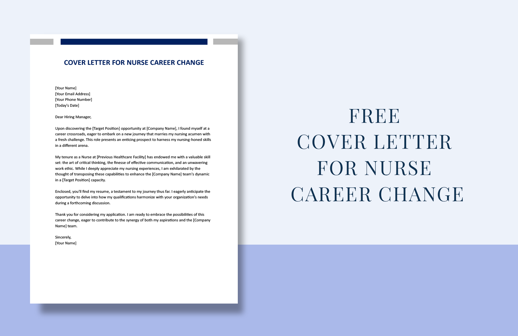 Cover Letter For Nurse Career Change
