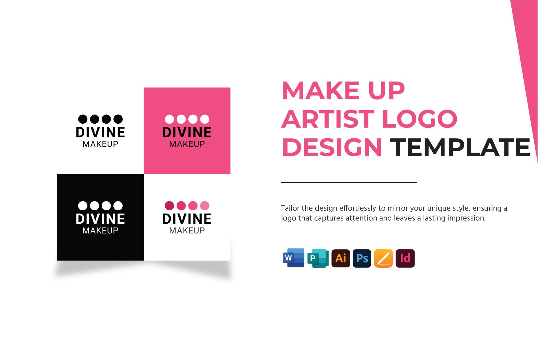 Makeup Artist logo-Design Template