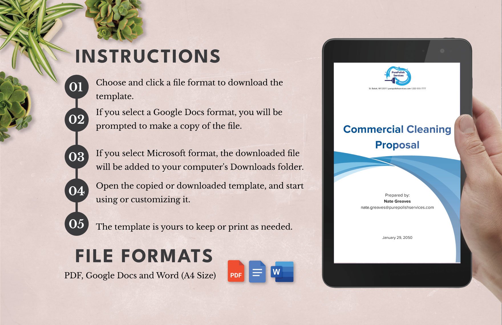 Standard Commercial Cleaning Proposal Template