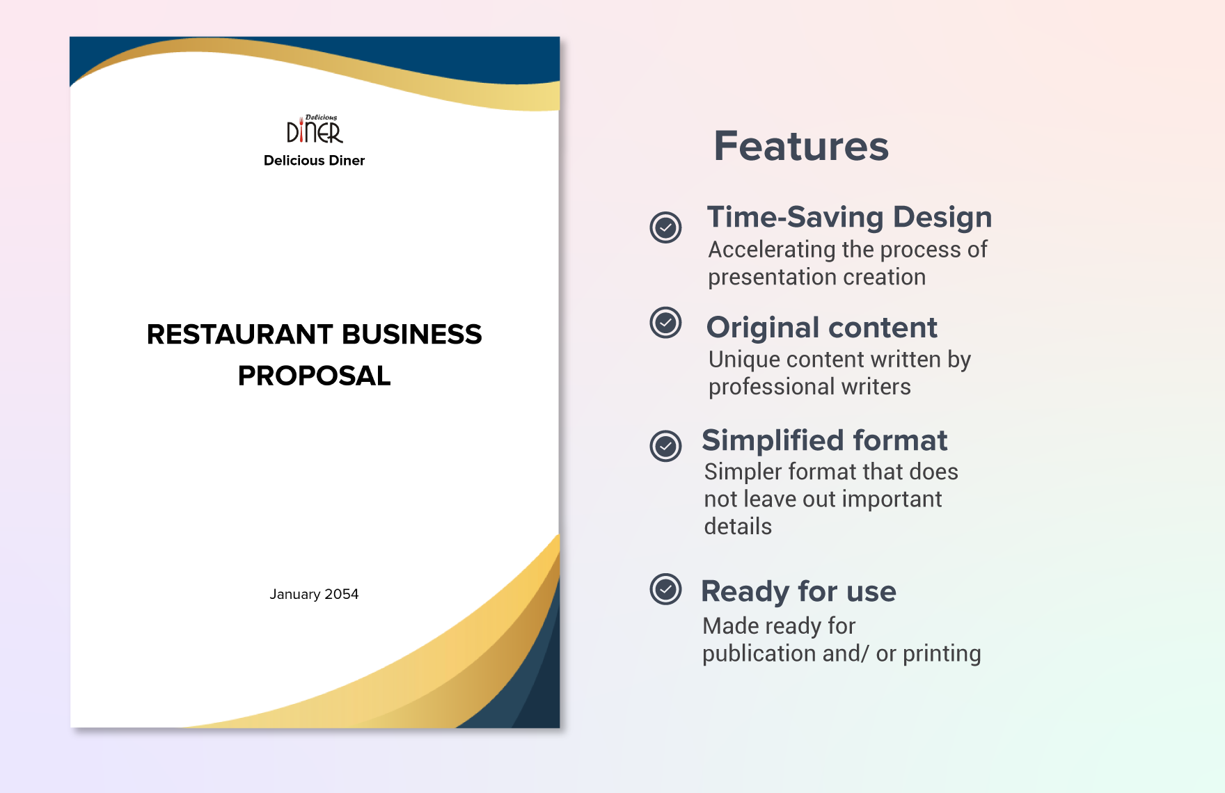 Innovative Restaurant Business Proposal Template