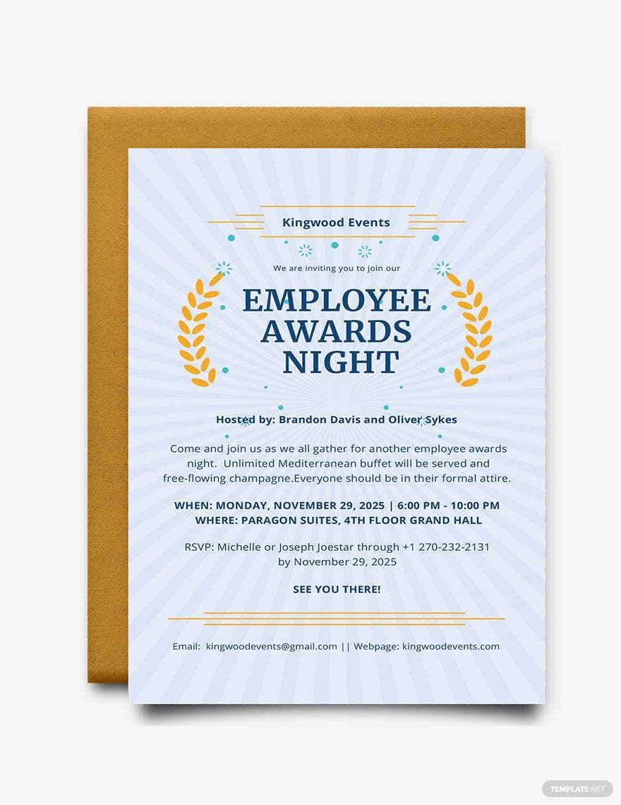 Award Invitation Template in Illustrator, Pages, Publisher, PSD, Word, PSD, Illustrator, Pages, Word, Publisher, Outlook - Download | Template.net