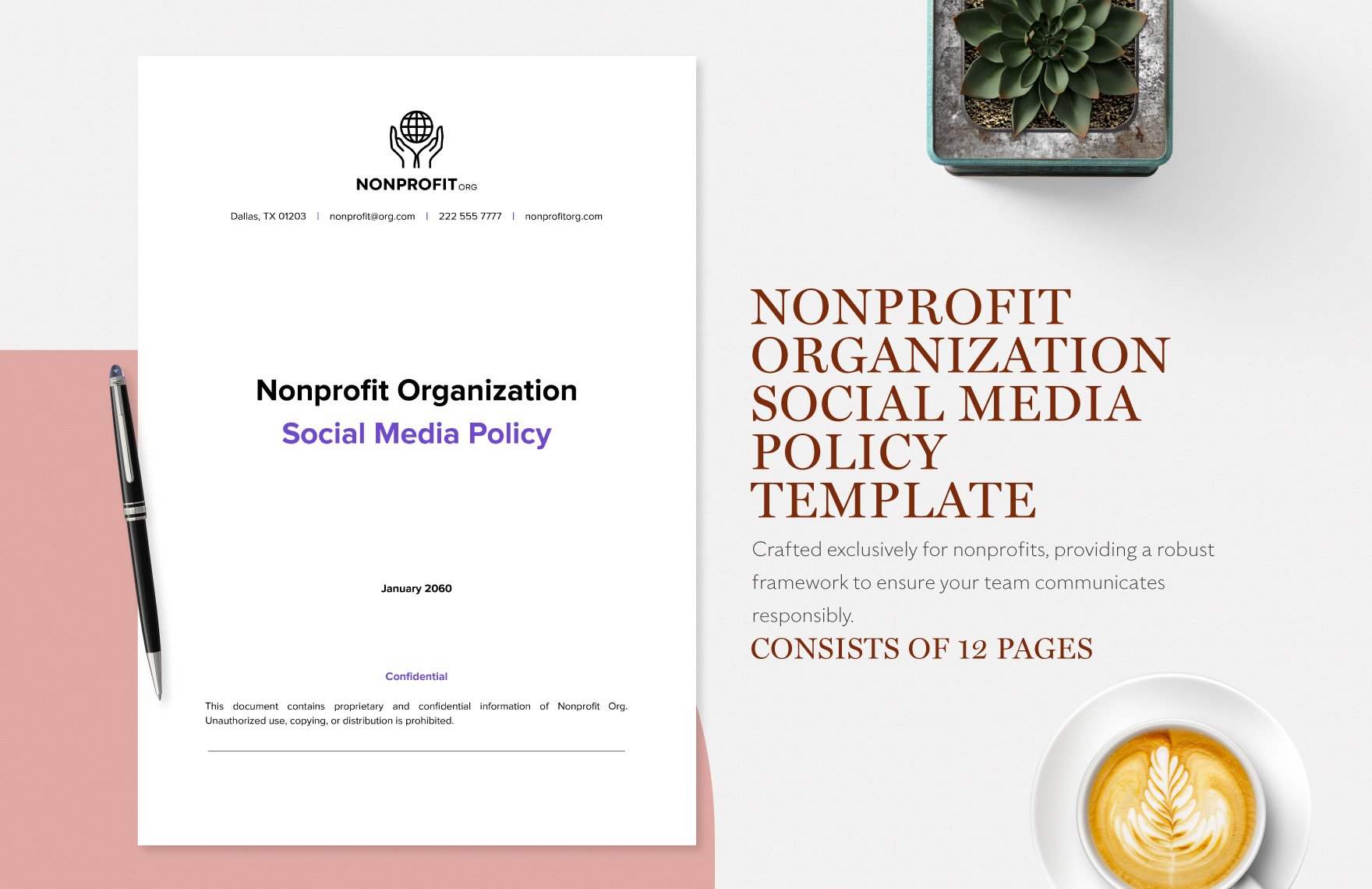 Nonprofit Organization Social Media Policy Template