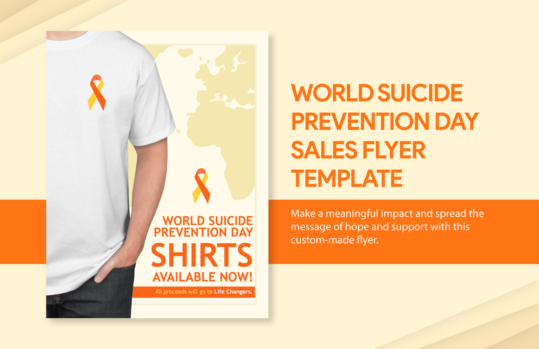 World Suicide Prevention Day Sales Flyer Template