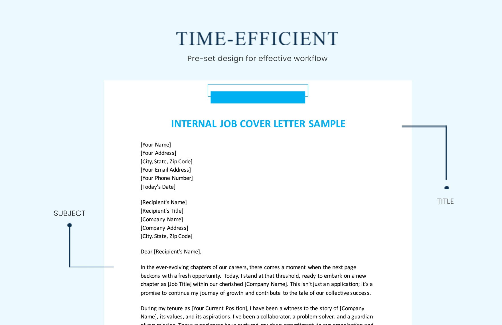 Internal Job Cover Letter Sample