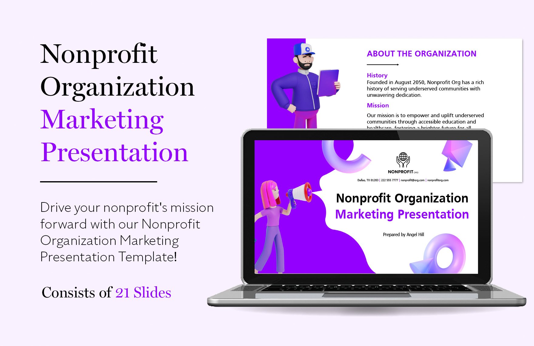 Nonprofit Organization Marketing Presentation Template