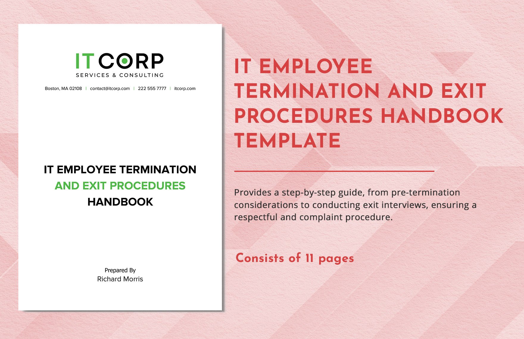 IT Employee Termination and Exit Procedures Handbook Template