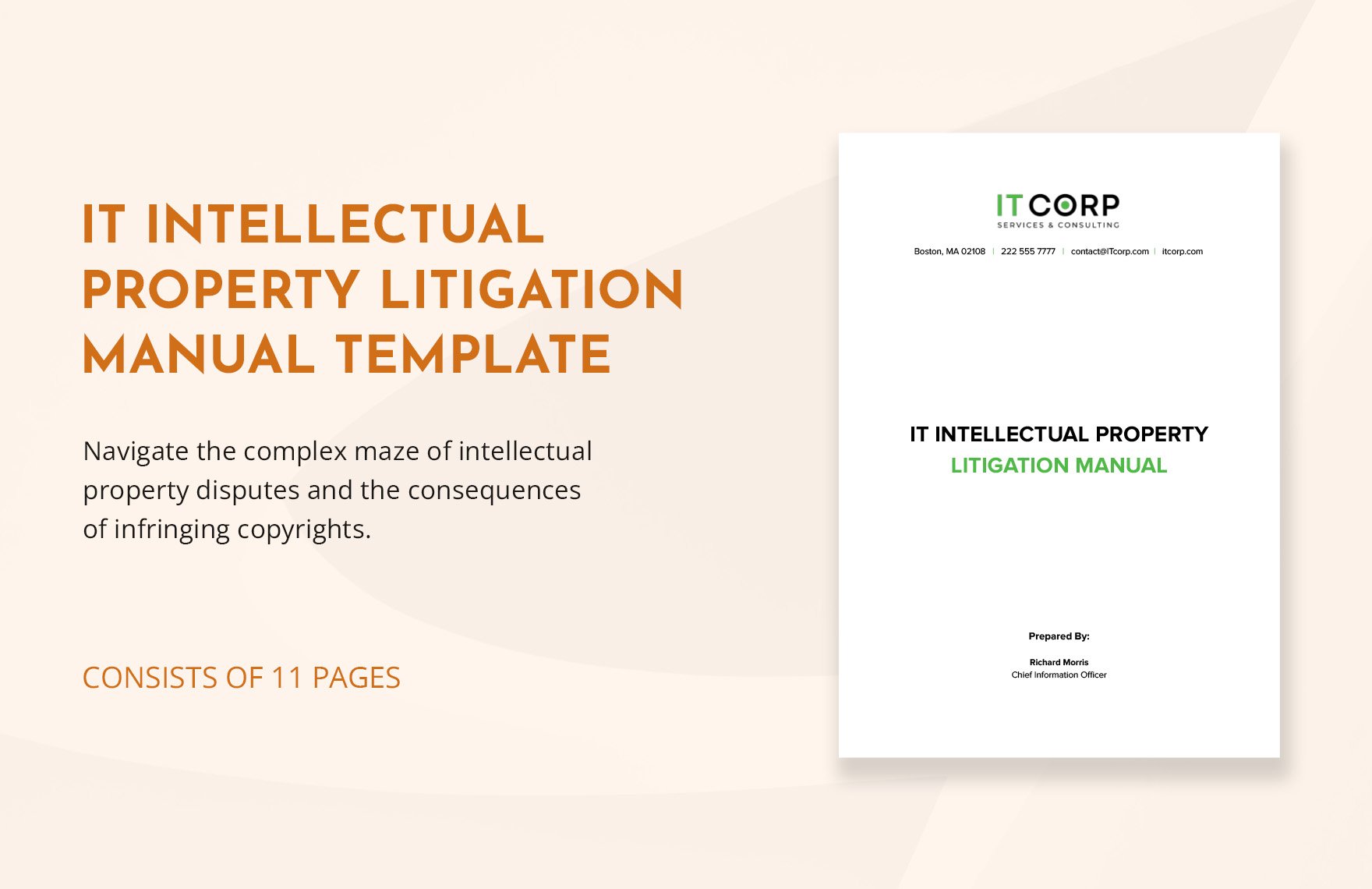 IT Intellectual Property Litigation Manual Template in Word, Google Docs, PDF
