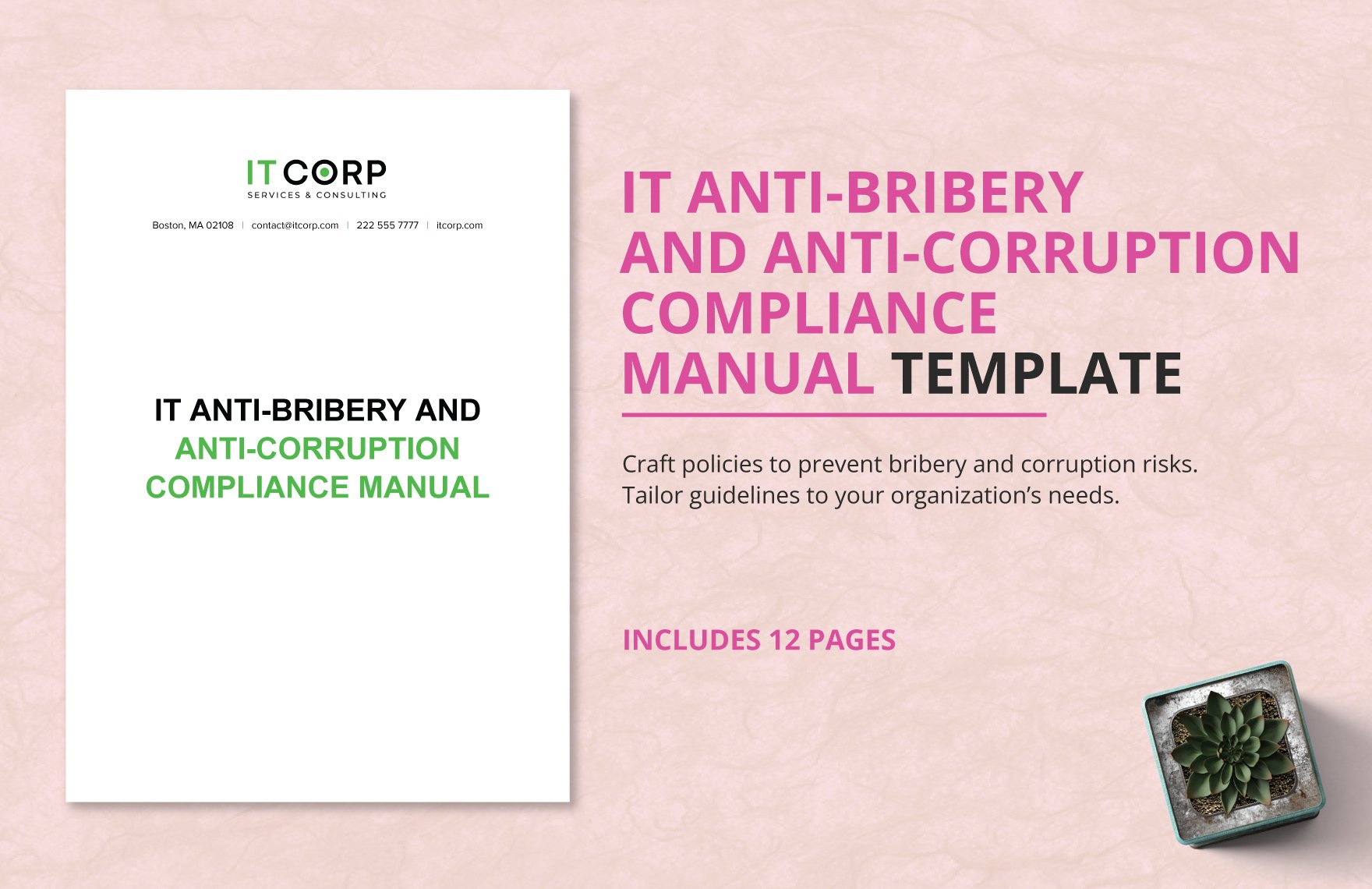IT Anti-Bribery and Anti-Corruption Compliance Manual Template in Word, Google Docs, PDF