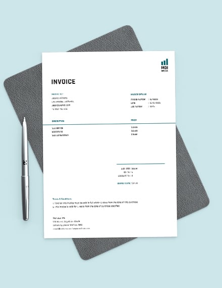 seo invoice template  word doc  excel  psd  indesign