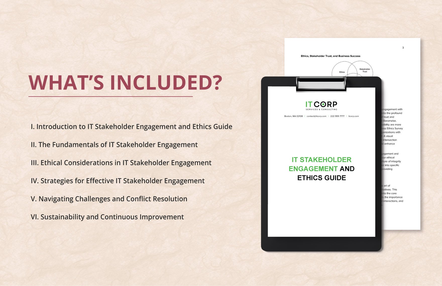 IT Stakeholder Engagement and Ethics Guide Template