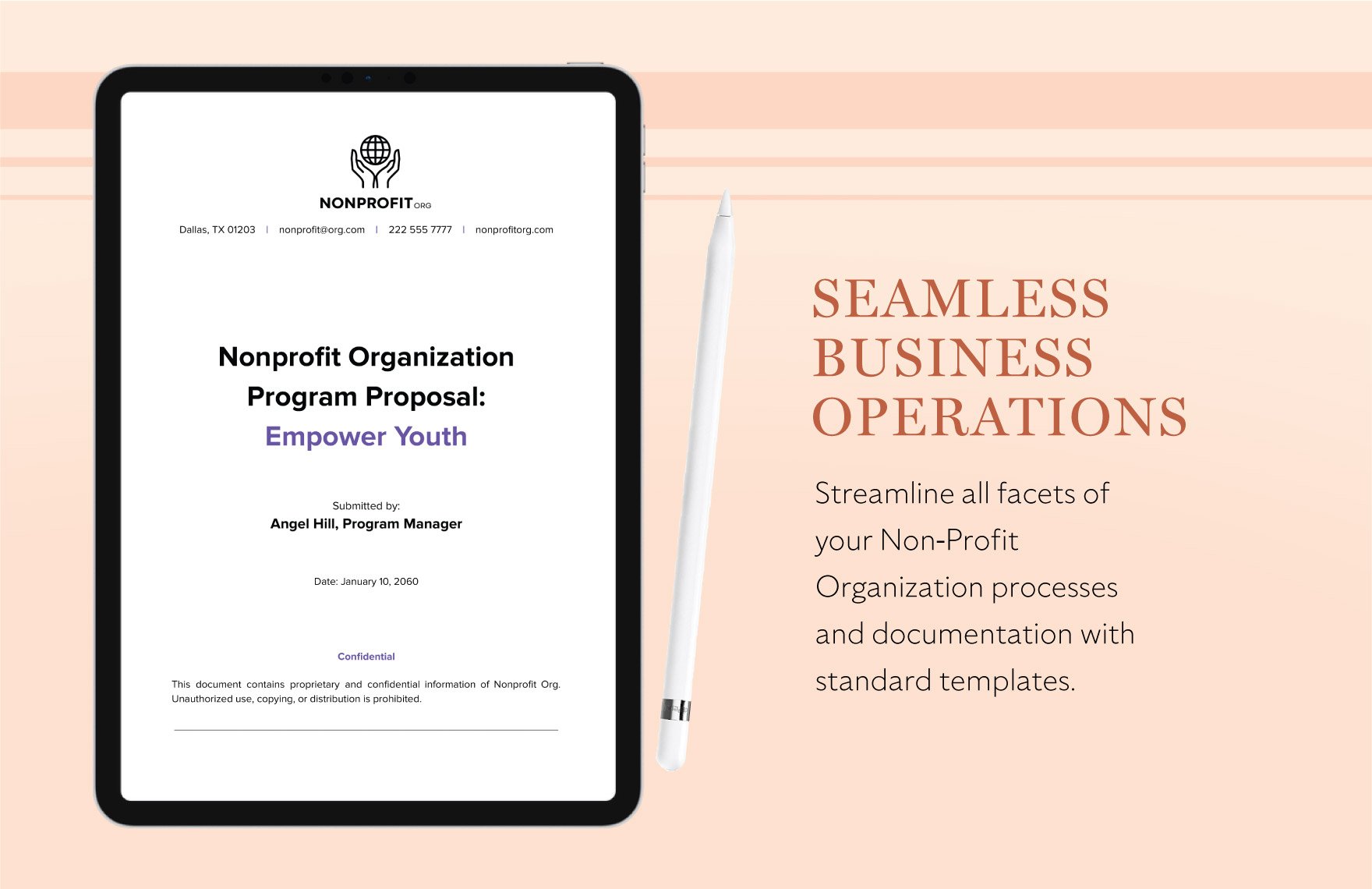 Nonprofit Organization Program Proposal Template