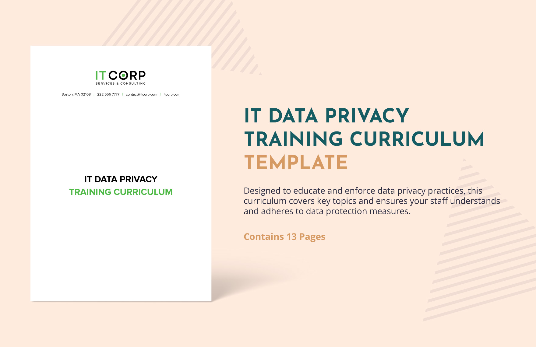 IT Data Privacy Training Curriculum Template