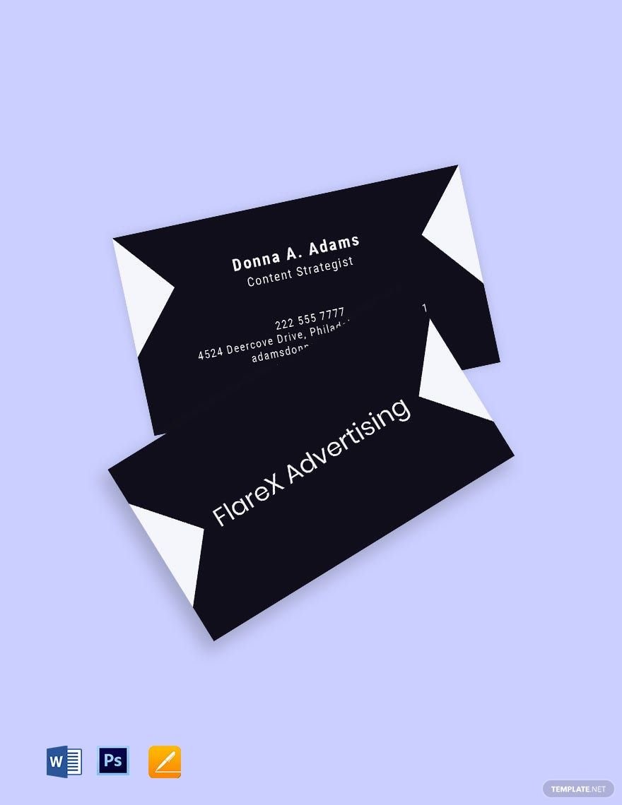 Advertising Agency Business Card Template