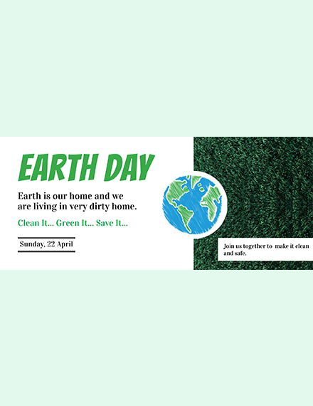 Free Earth Day Linkedin Profile Banner Template Psd Template Net