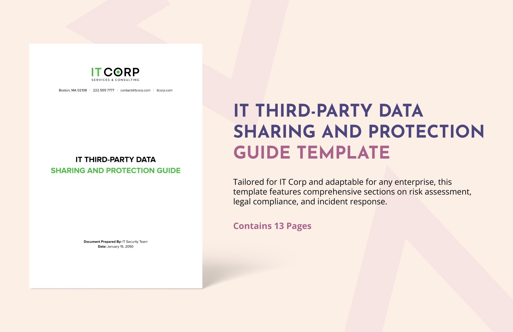 IT Third-party Data Sharing and Protection Guide Template