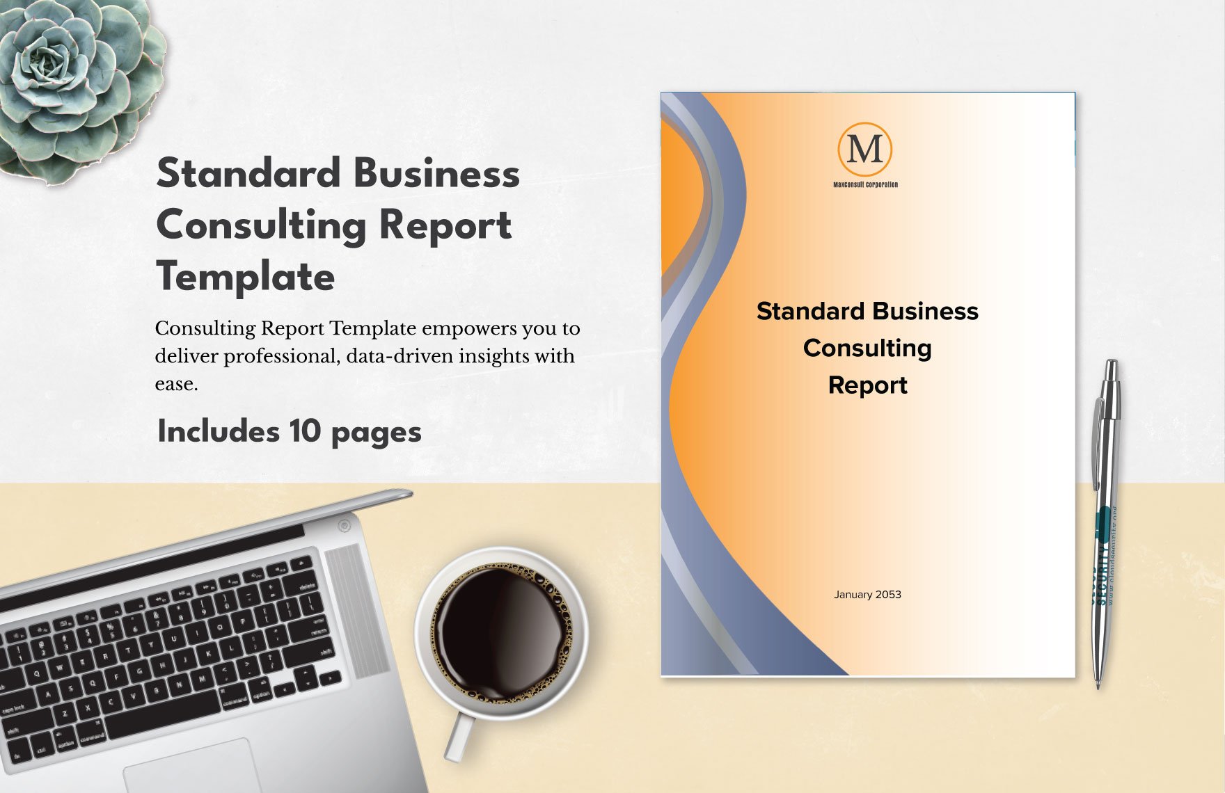 Standard Business Consulting Report Template