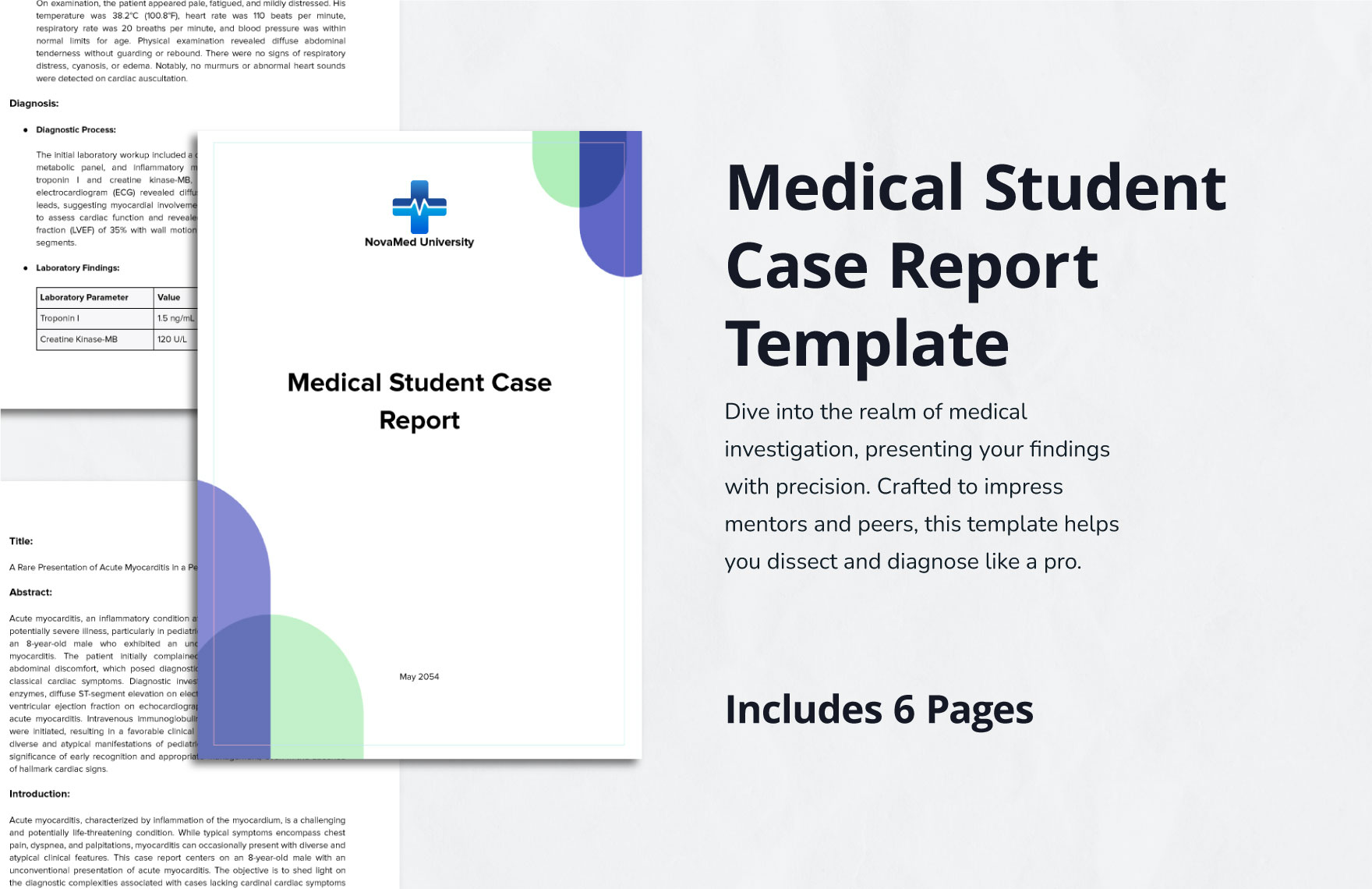 Medical Student Case Report Template in Word, Google Docs, PDF