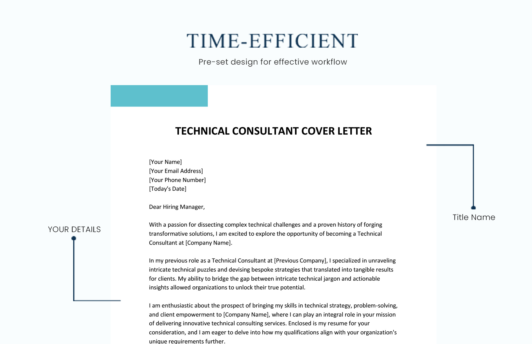 Technical Consultant Cover Letter