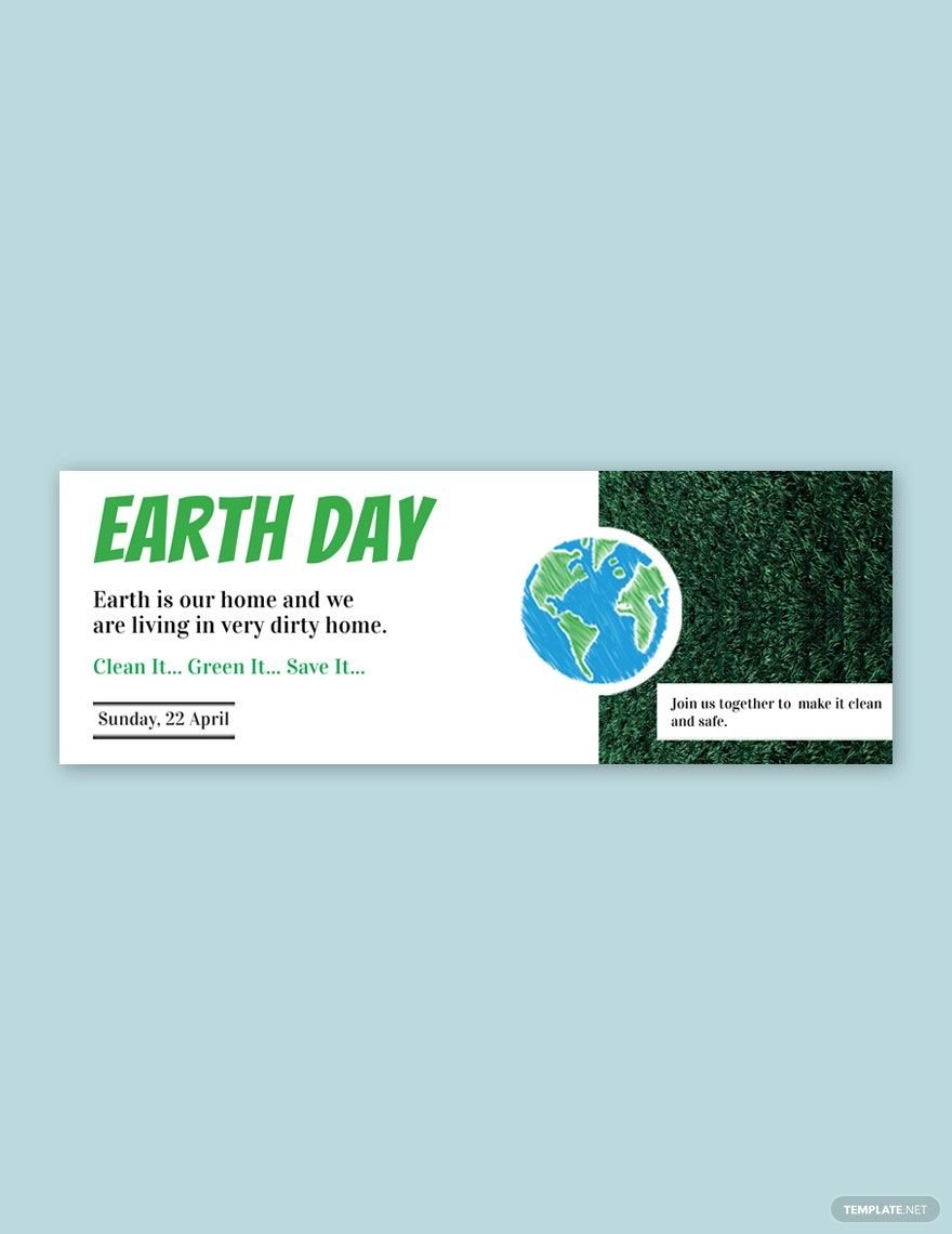 Free Earth Day Tumblr Banner Template