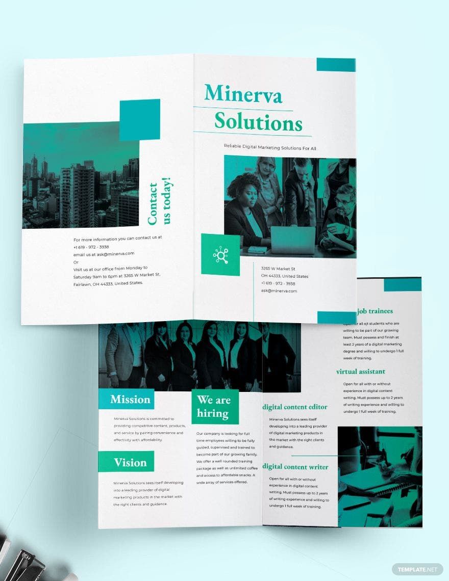 Training Brochure Publisher Templates Design Free Download 