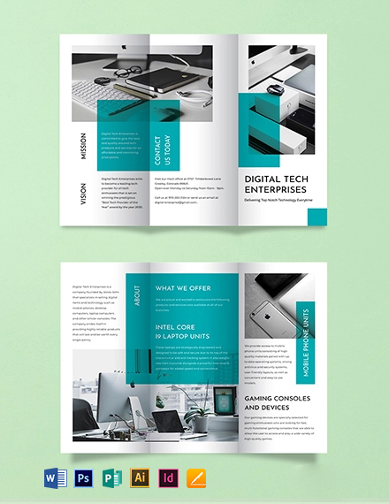 Technology TriFold Brochure Template