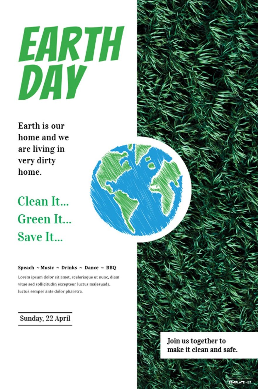 Free Earth Day Tumblr Post Template