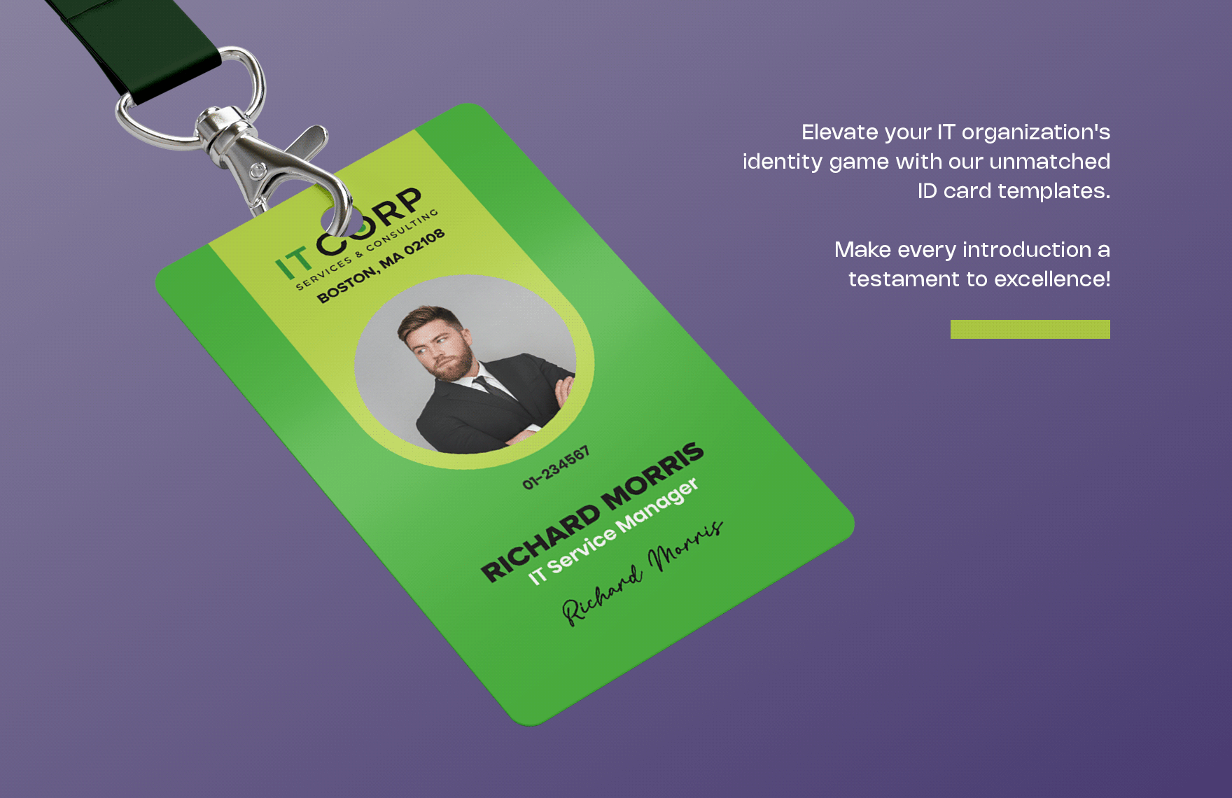 Managed IT Services ID Card Template