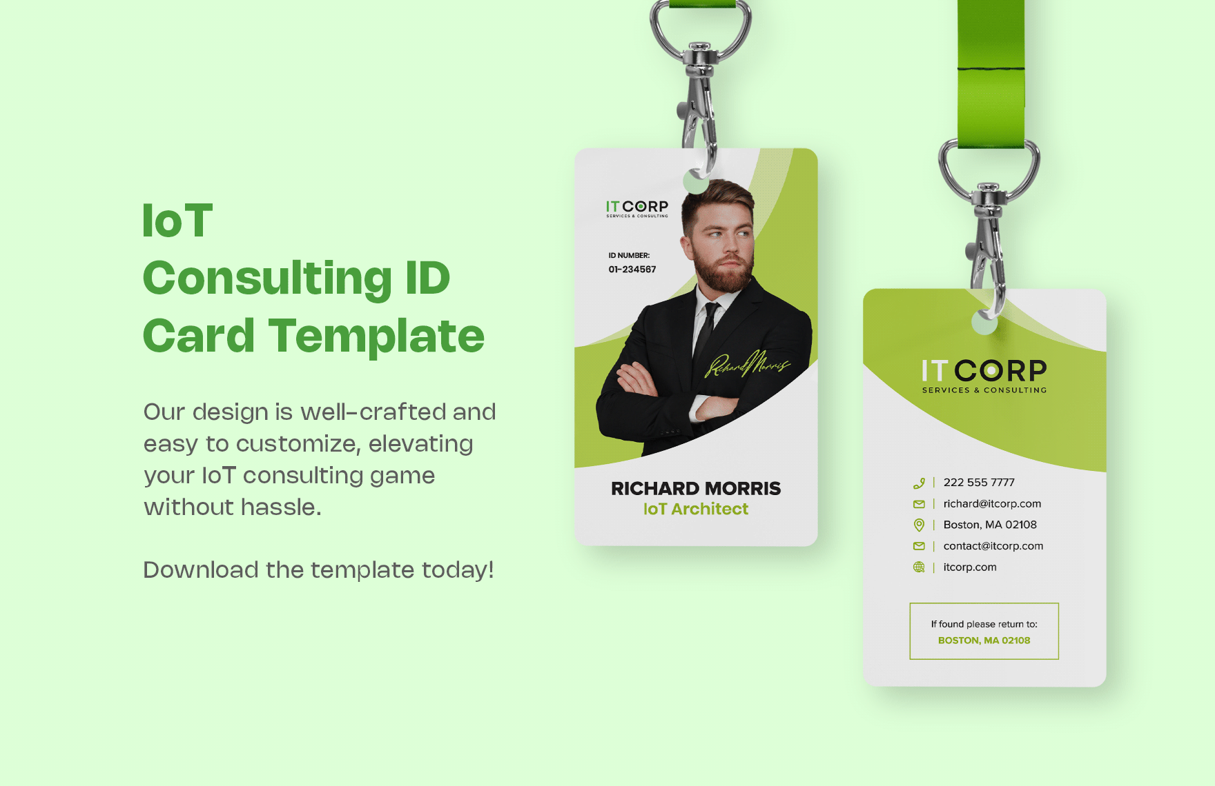IoT Consulting ID Card Template