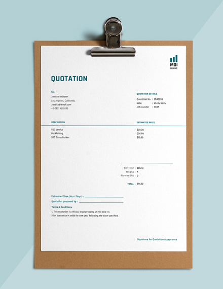 18+ FREE Quotation Templates | Download Ready-Made | Template.net