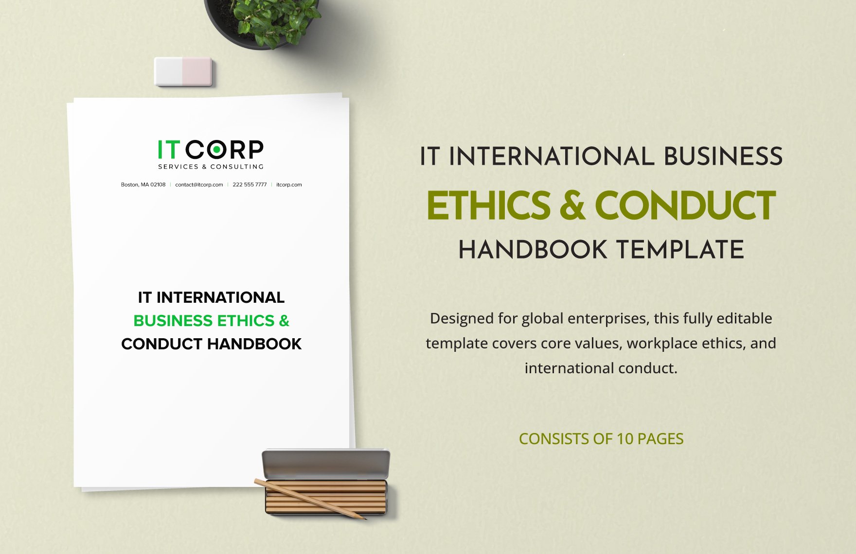 IT International Business Ethics & Conduct Handbook Template