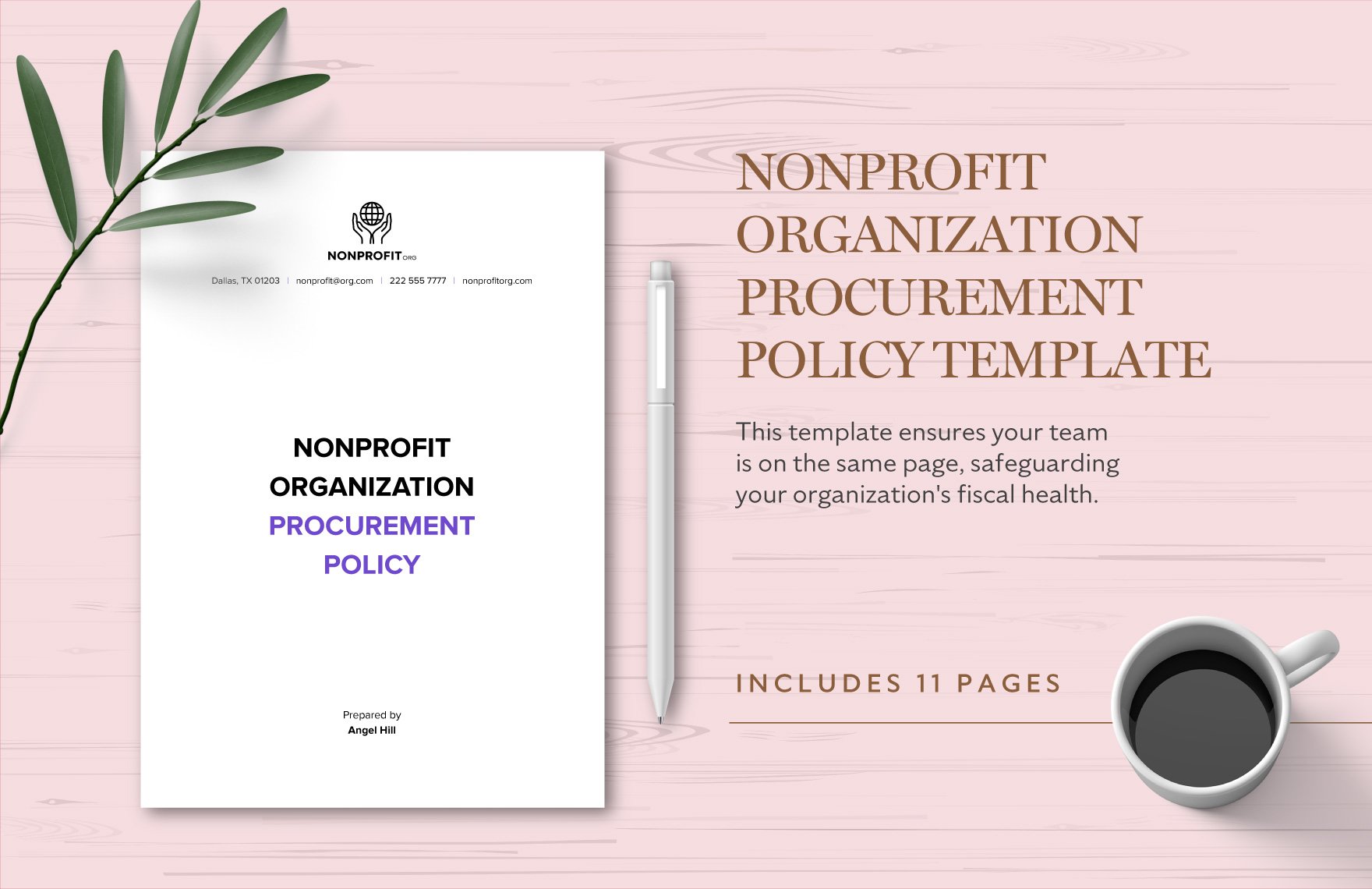 Nonprofit Organization Procurement Policy Template in Word, Google Docs, PDF