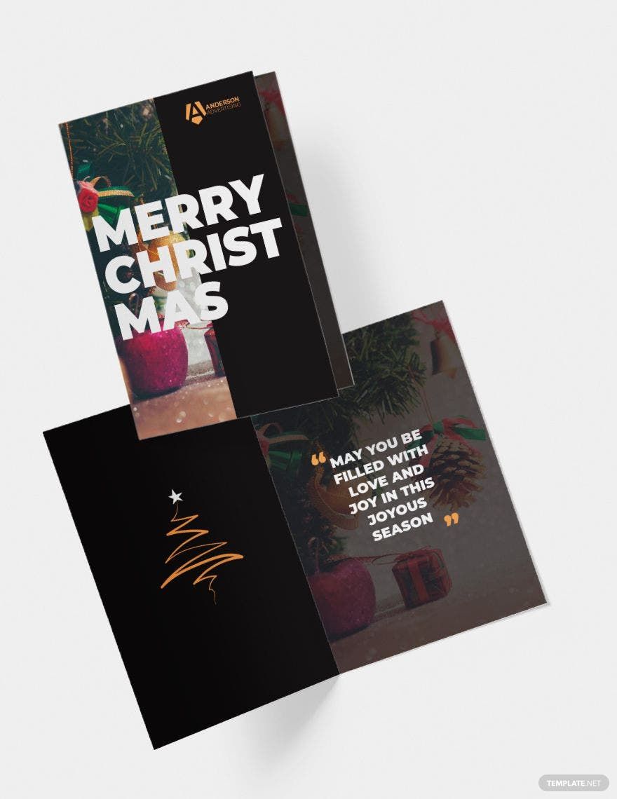 Advertising agency Greeting Card Template