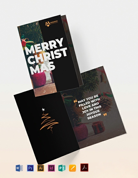 Advertising agency Greeting Card Template